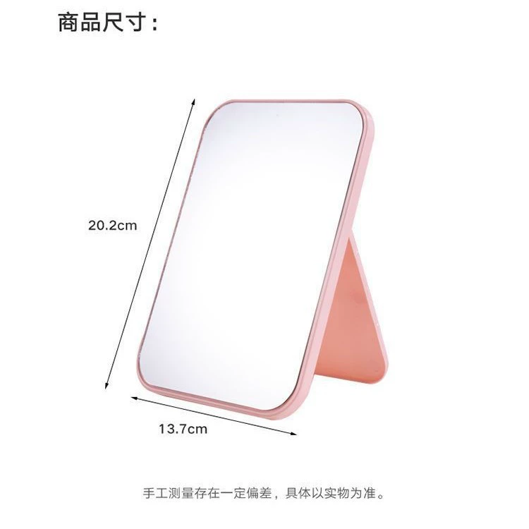 Table Mirror, retro folding handheld double-sided tabletop mirror, cute decorative compact 15×12×5 cm