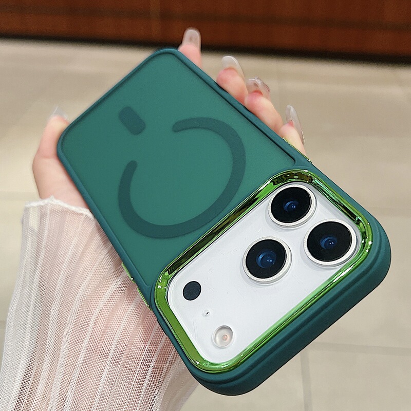 苹果17promax肤感磁吸手机壳iPhone16磨砂15半透14大孔防摔保护套|undefined