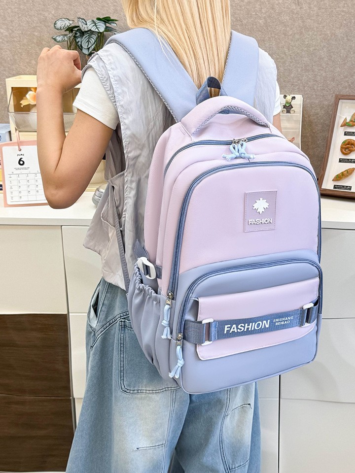 Nueva mochila de gran capacidad para mujer, color de contraste japonés, marca de marea ligera, mochila escolar para estudiantes universitarios, bolsa de viaje de ocio, bolsa para computadora para hombres