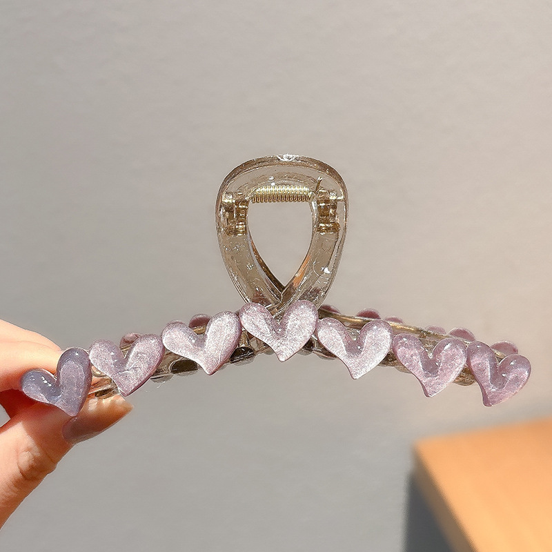 Pinza de agarre simple y versátil de temperamento, clip de tiburón grande, horquilla, pinza para el cabello de alta calidad para mujer, clip para el cabello en la parte posterior de la cabeza, accesorios para el cabello al por mayor