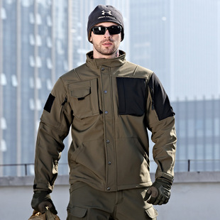 Rhino 2.0 Soft Shell Tactical Jacket Men's Shark Skin Soft Shell Jacket Waterproof Fleece Jacket Outdoor Jacket