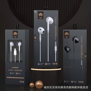 Type-C digital boutique in-ear bass headset 3.5mm with microphone wire Control HD karaoke e-sports game headset