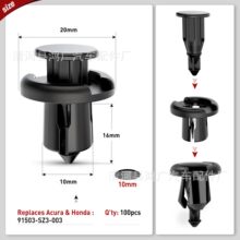 100PCS ǰ���ո���ʽ�̶���-91503-SZ3-003 10mm,1PC���̼�ȥ����