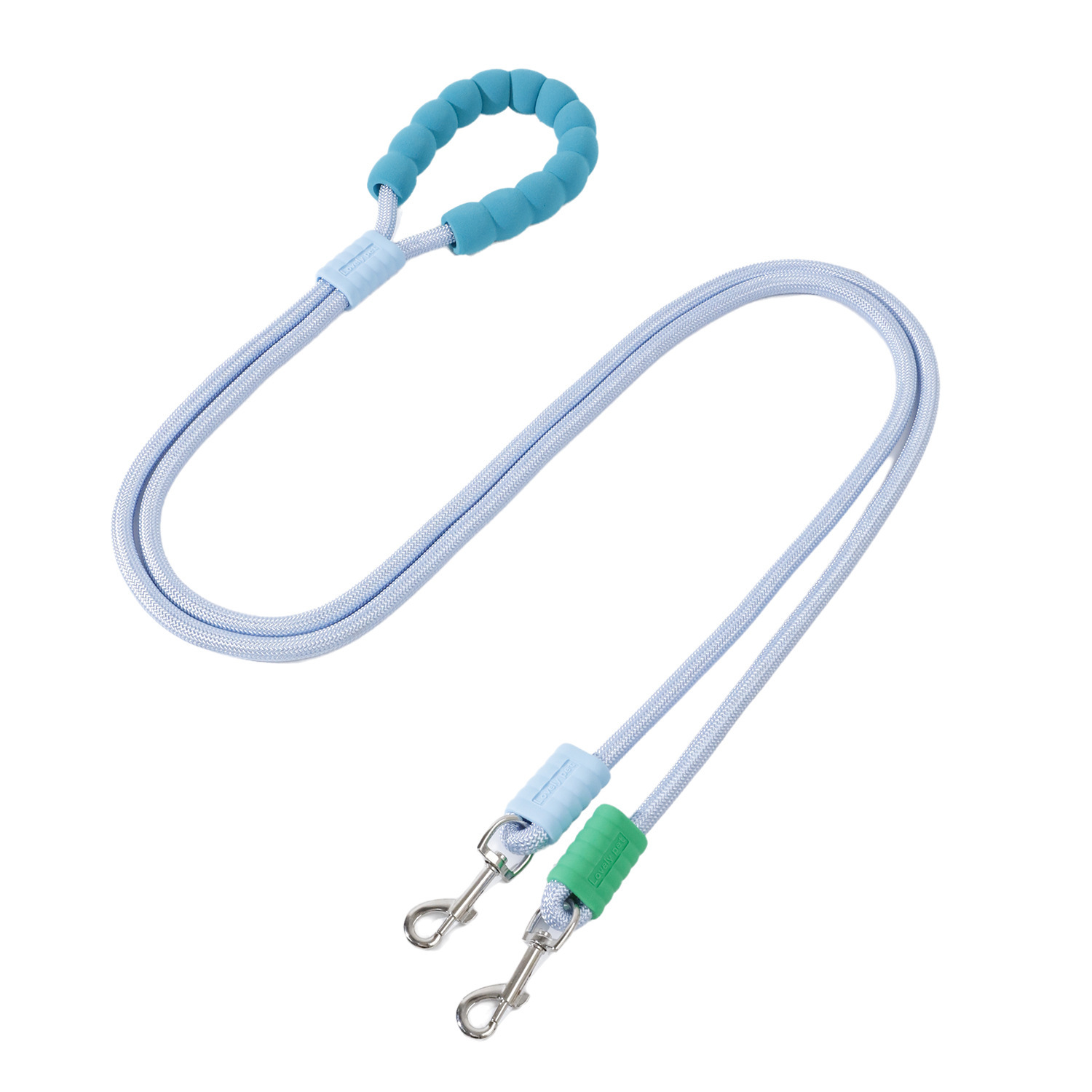 Un soporte y dos cuerdas de tracción-azul