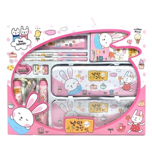 Youjia 9903 Wholesale Project School Opening Stationery suit Small Gift Box Primary School Students School Supplies Big Gift Bag Birthday Gift