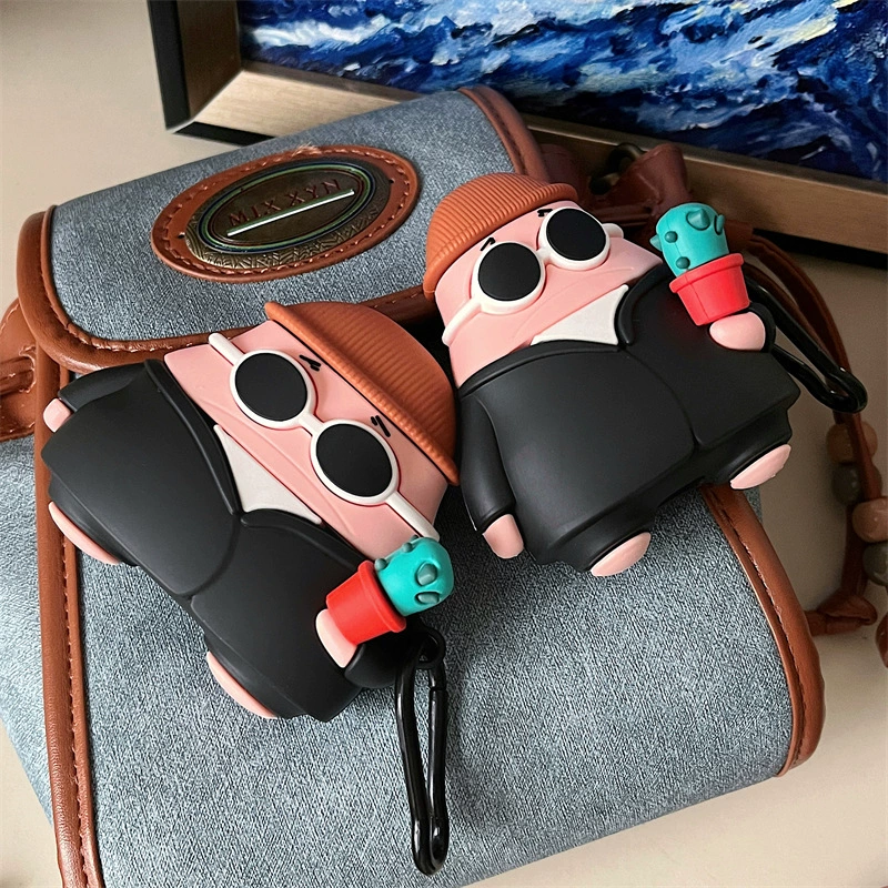Яблоко, наушники, силиконовый милый совместимый защитный чехол, Bluetooth, 3/4