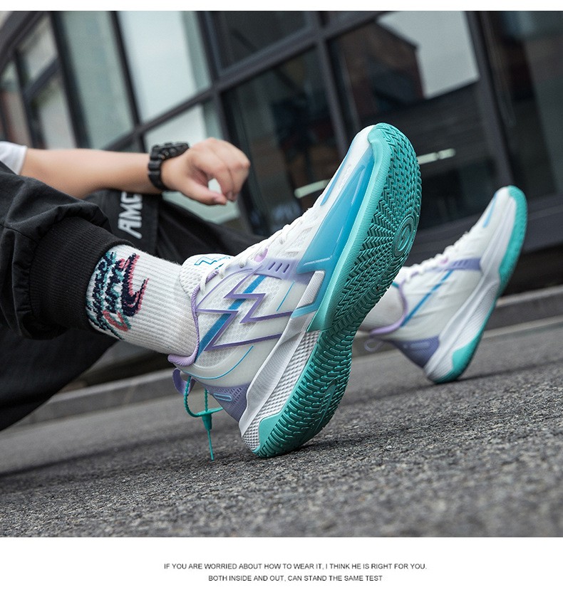 Nightglow New Breathable High Quality Basketball Sh, Practical Anti slip, Shock Absorbing, and Loud Student Sports_voghion.com
