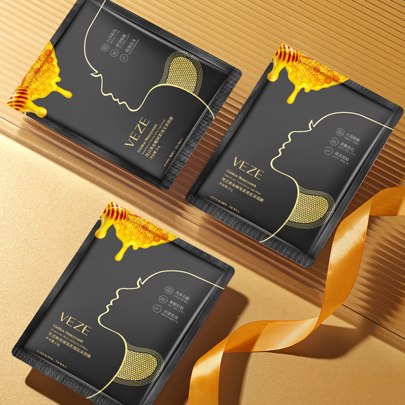 Vajra Golden Honeycomb Soft and Smooth Neck Mask, Refreshing and Nourishing for Beautiful Neck Swan Neck, Wholesale Neck Care Mask