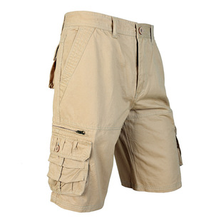 Amazon Men's Summer Shorts, Men's Work Shorts, Cotton Men's Mid-Length Shorts, 038 Trendy Retro Casual Style