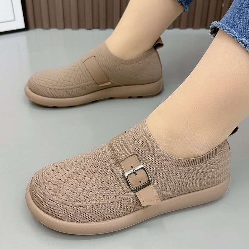 勃肯鞋女新款飞织透气老北京布鞋软底防滑闰月鞋中老年舒适妈妈鞋|undefined