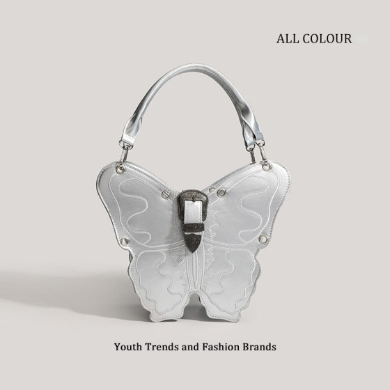 This year's new personalized butterfly women's bag creative backpack niche design shoulder diagonal bag high-end handbag