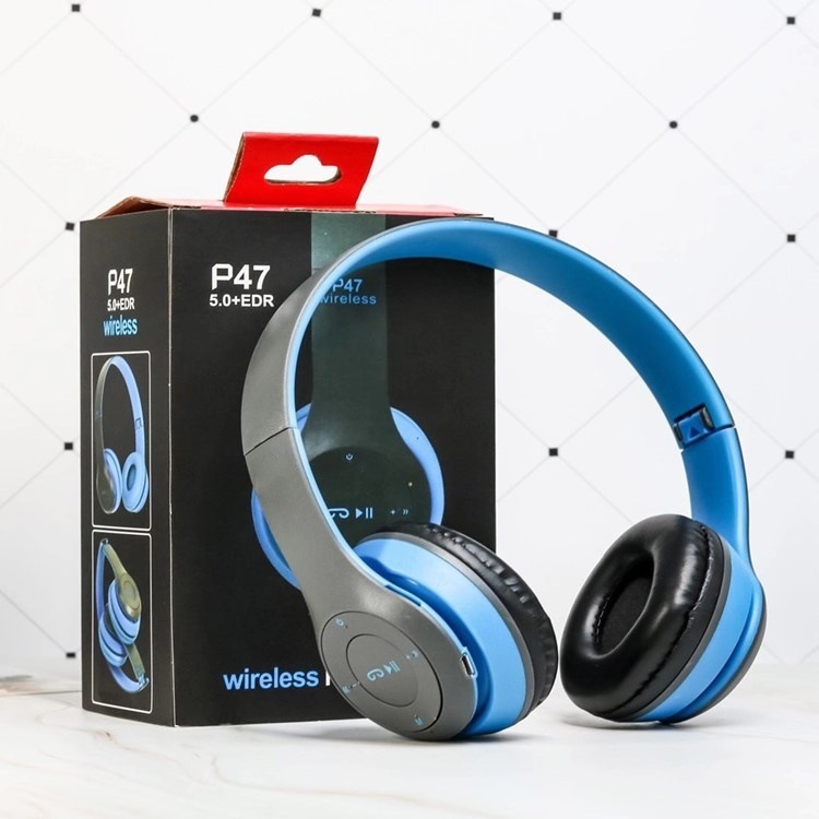 国境を越えた人気の P47 ヘッドマウント Bluetooth ヘッドセット重低音折りたたみワイヤレスヘッドセットギフト卸売工場直販|undefined