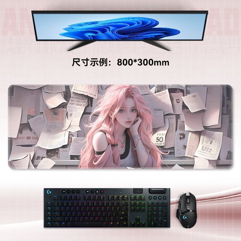 特大マウスパッド、洗える、汚れにくいコンピュータキーボードパッド、寮オフィス、ユニバーサル防汗デスクパッド、男の子と女の子向けのeスポーツ|undefined