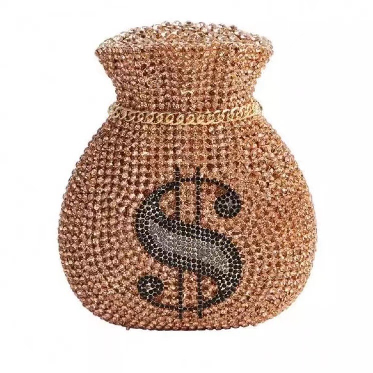 Bolsa de dinero bolsas de diamantes banquete transfronterizas bolsas de cristal de diamantes bolsas de mano de diamantes Clutch Bag duro