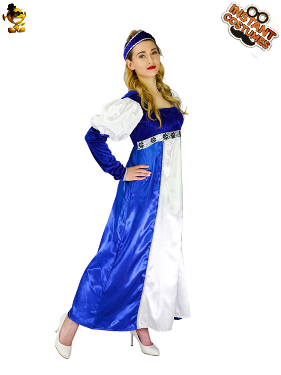 Partido medieval princesa traje mascarada princesa etapa rendimiento ropa cosply traje de Halloween