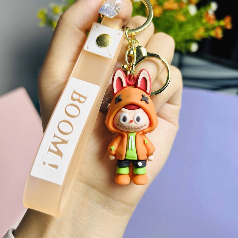 跨境拉布布可爱系列钥匙扣创意公仔坐姿汽车背包挂饰地摊礼品批发|undefined