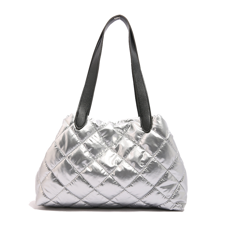 Nuevo bolso de hombro de moda para otoño e invierno, bolso de mensajero de gran capacidad para todo fósforo, bolso de algodón espacial de nicho de alta gama para niñas