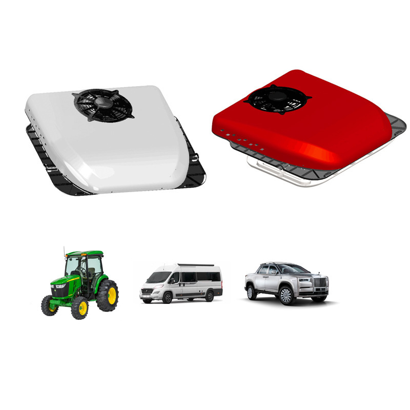 Foreign trade wholesale ultra-thin parking air conditioner 12V24V electric frequency conversion integrated room card dining car camping car air conditioner