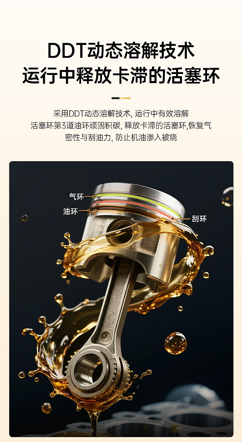 CarPilot Piston Ring Release Agent Carbon Deposit Cleaner Relieves Oil Burning, Universal for Gasoline and Diesel Vehicles, Removes Carbon Deposits
