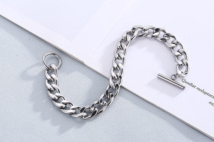 30g Weight Bracelets Classification 304 Stainless Steel Chain Material Anniversary, Business, Travel Occasion 304 Stainless Steel Material Geometric Pattern Unisex Gender Fashion Style Waterproof Non Tarnish Craft PVD Coated 18K Gold Plated Geometric Titanium Steel Fashion Waterproof Non Tarnish Titanium Steel Bracelets 5