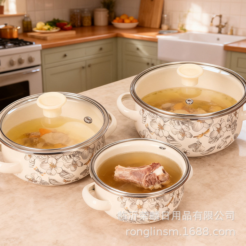 Comercio exterior esmalte de espejo 3 piezas de conjunto de paneles de cocina