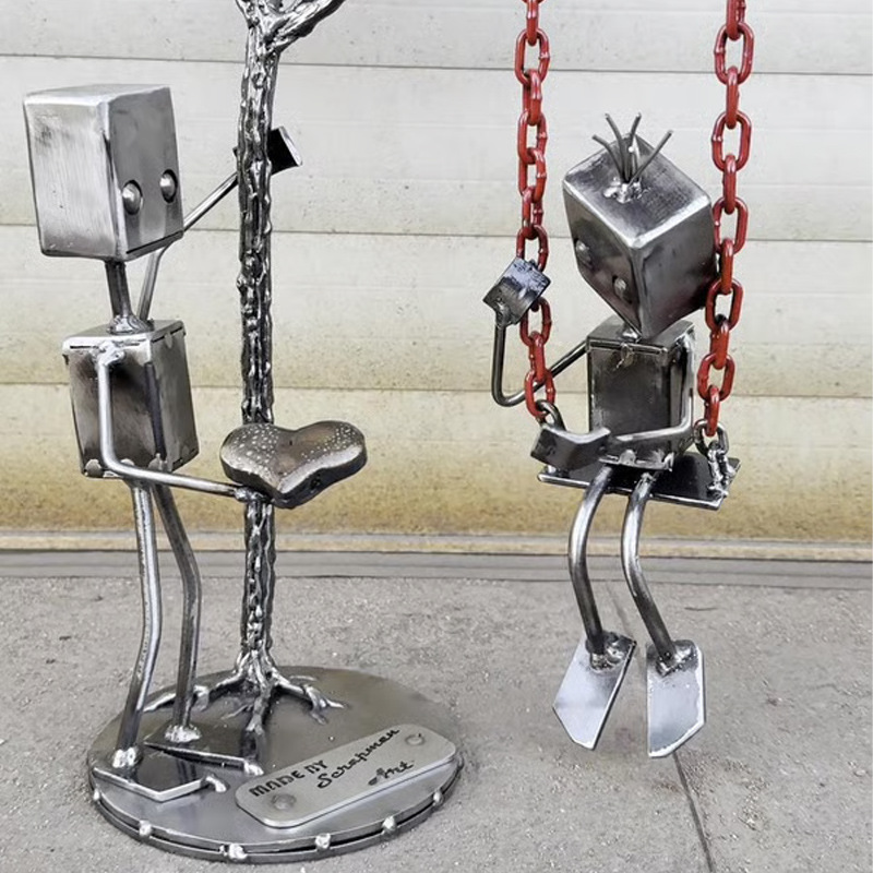 跨境新品 Robot Love Confession Ornament 机器人爱情告白挂饰|undefined