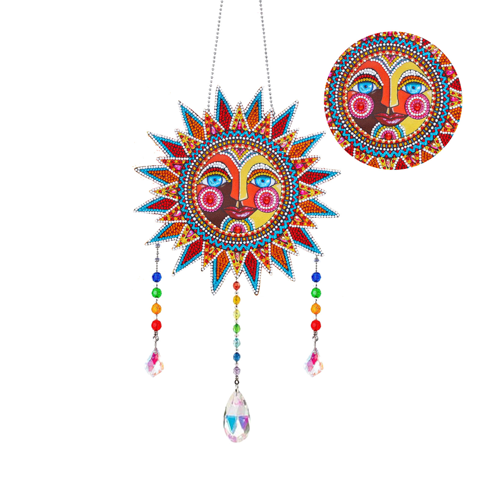 Diamante pintura Amazon transfronteriza DIY adornos de Navidad marca llena de diamantes 5d cristal mariposa diamante pintura viento carillones Decoración