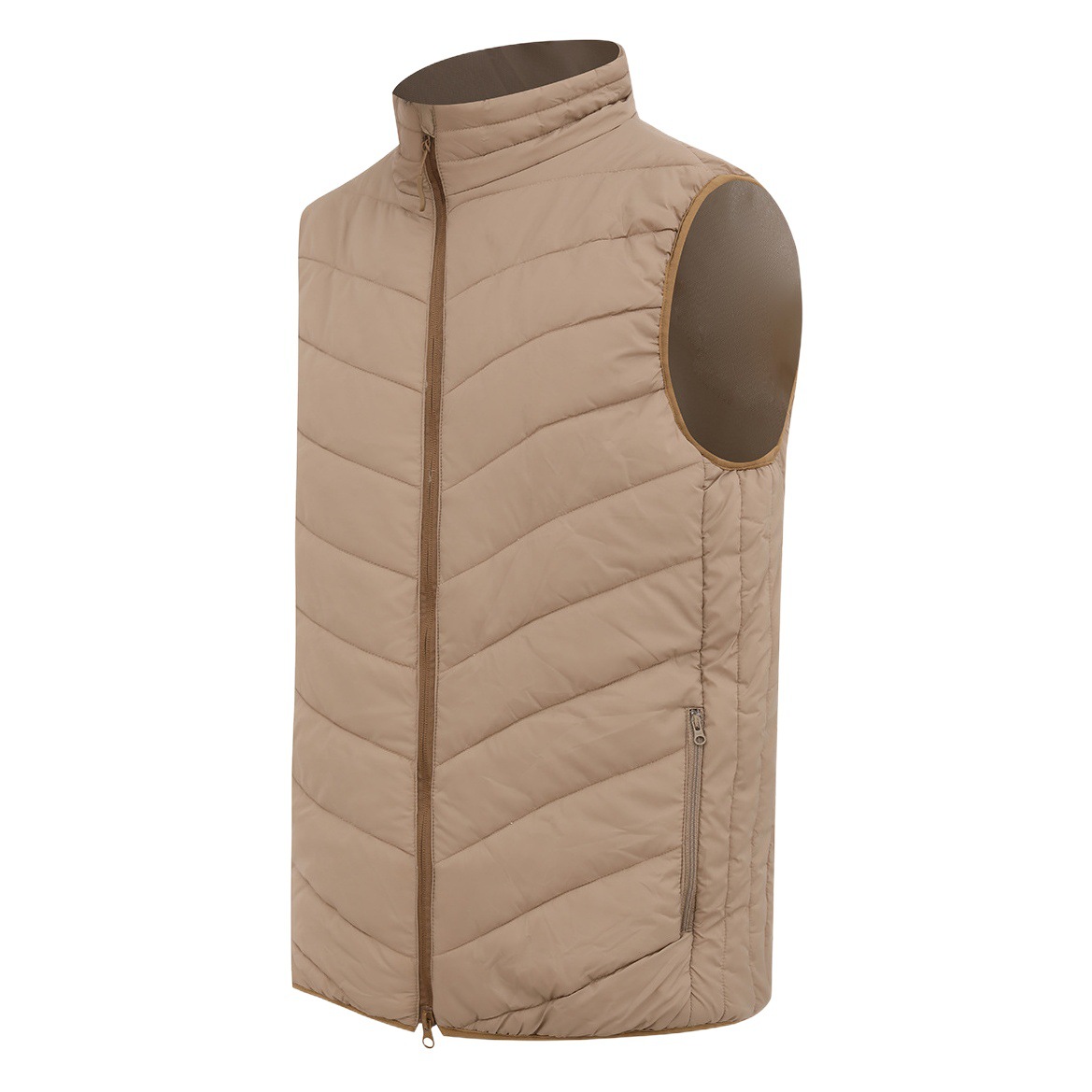Autumn and Winter Tactical Camouflage Thickened Vest Jacket for Sports and Outdoor Activities, Lightweight Cotton Running Thermal Vest for Men
