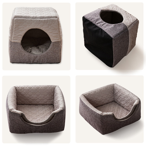 New product, warm in winter, cool in summer, multi-purpose cat house, small dog pet house, semi-enclosed cat house, can be used in all seasons