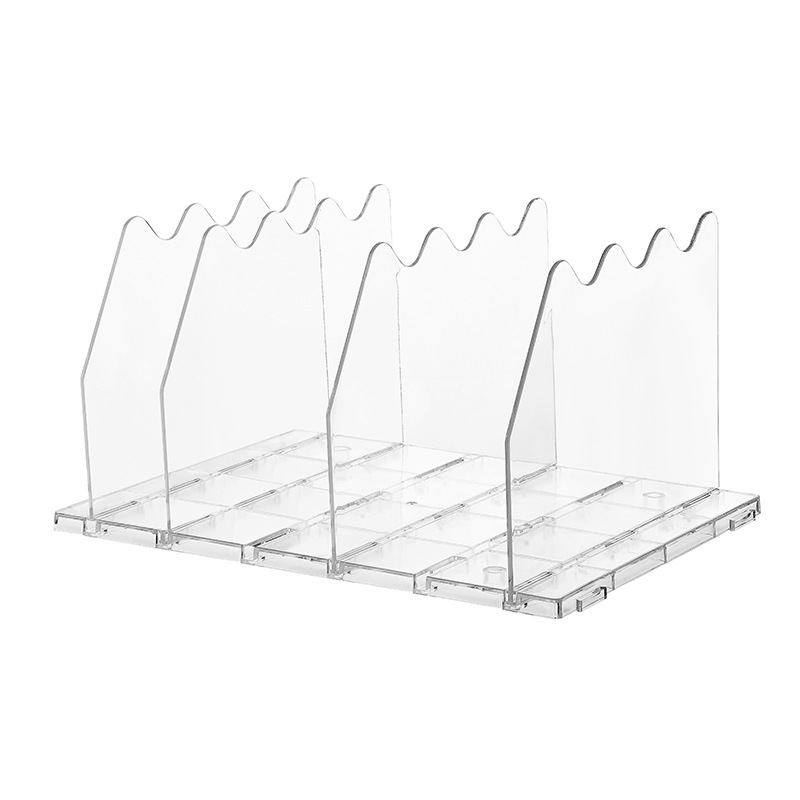 High Transparent Partition Wardrobe Bag Storage Bookcase Storage Adjustable Partition Shelf Partition
