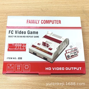 Retro red and white machine wireless handle HD HDMI interface 8-bit game machine 8bit TV double game machine