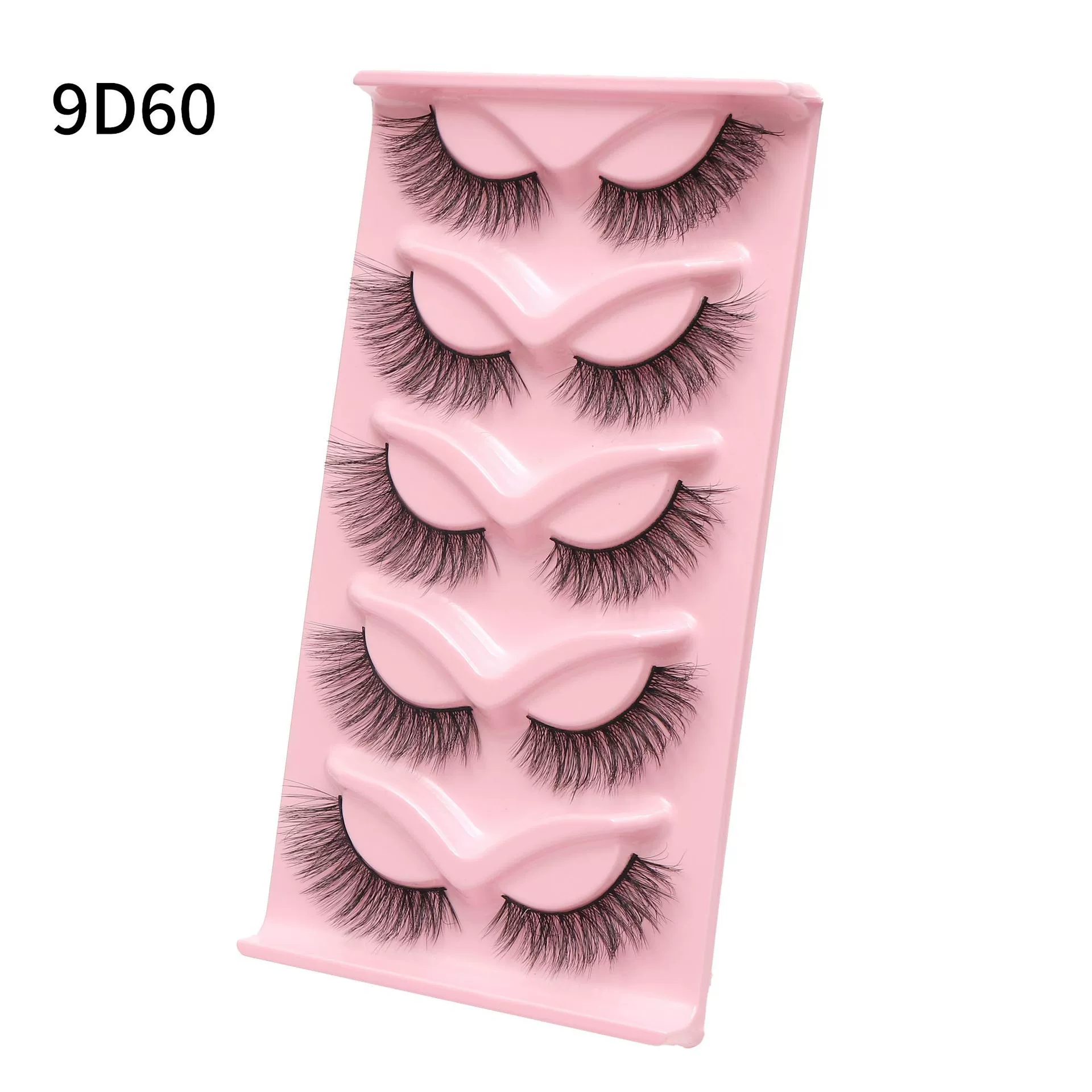 False Eyelashes Cat-Eye 3D, European Style, Assorted Styles (Multiple Specifications)