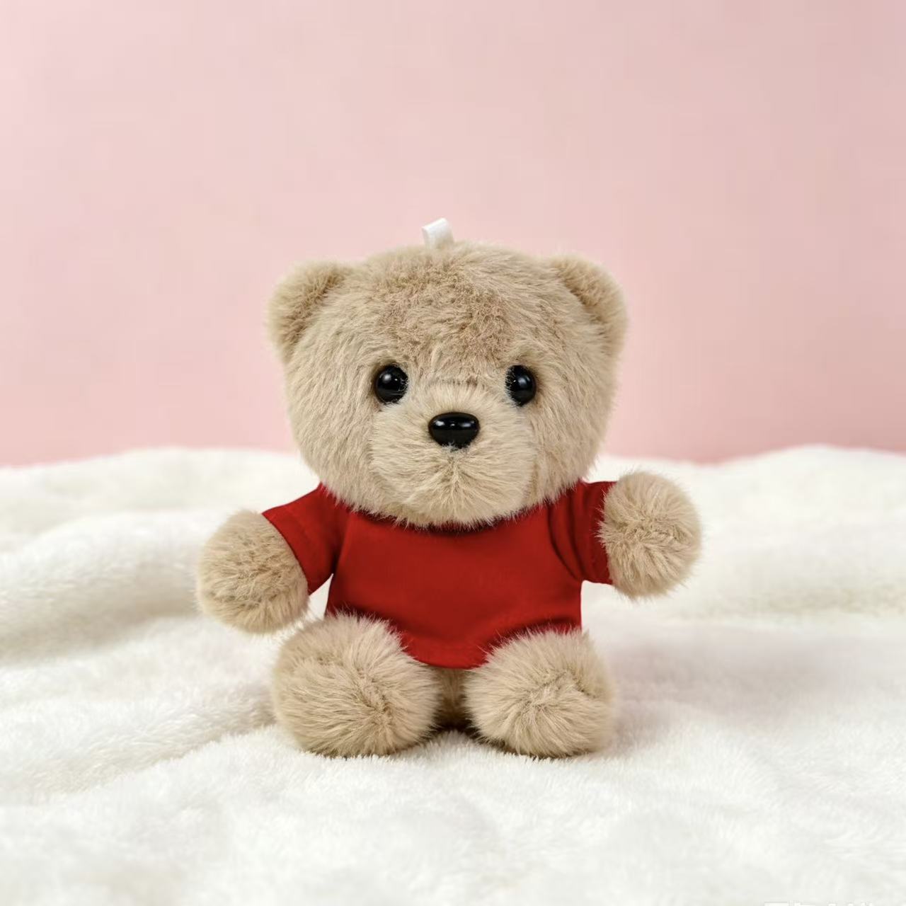 Vestido osos llaveros muñecas de peluche camisetas pantalones mochila colgante pequeño regalo colgante muñeca de peluche