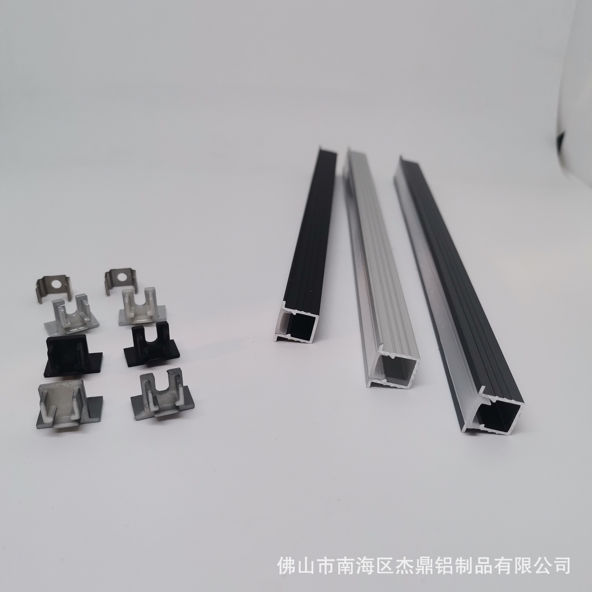 LED铝型材灯槽 U型线条灯暗装 嵌入式灯槽吊顶灯条展柜办公硬灯条