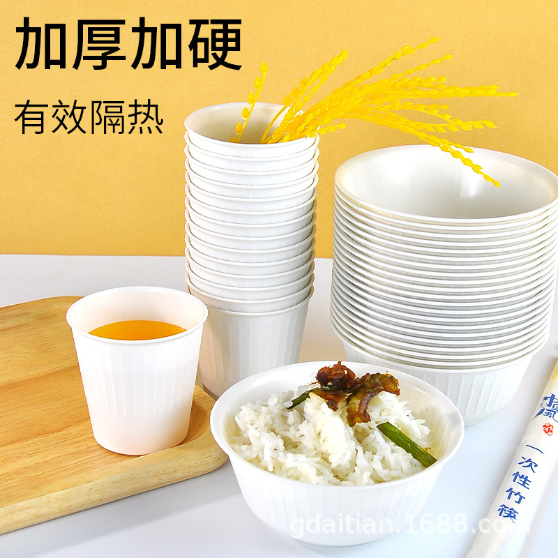 宴会キャンプ食器10セット使い捨て食器セット生分解性食器環境に優しい厚みのあるアウトドア食器|undefined