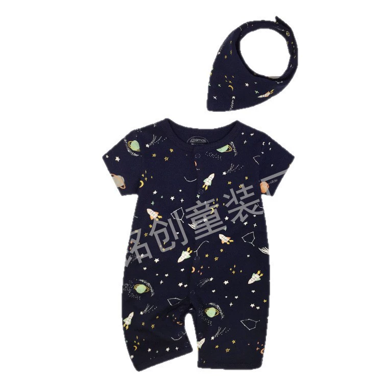 Детский комбинезон с короткими рукавами (Carterbaby), унисекс хлопковая ткань улитка, размеры 6–24M