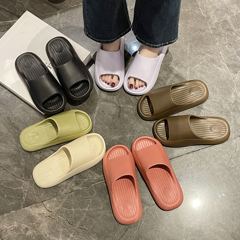 Slippers Non-Slip Indoor Home Use For Men And Women Summer Couples Slippers Feels Like Walking On Poop For Bathroom Shower_voghion.com