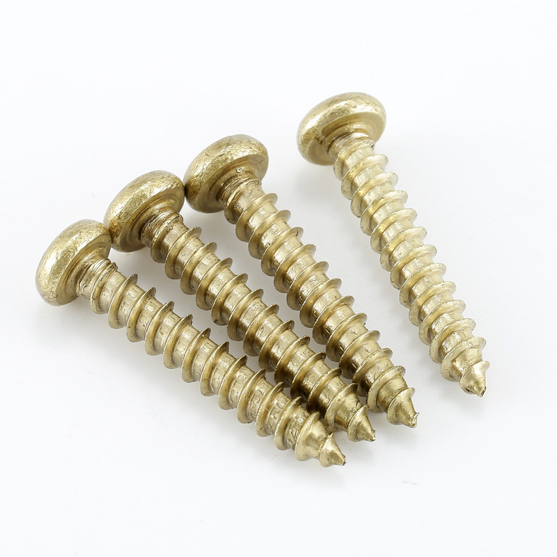 Tornillo de latón auto-roscador M3M3.5M4M5 * 6X8 / 10 / 12 / 16 / 20 / 40 tornillo de madera auto-roscador image 4