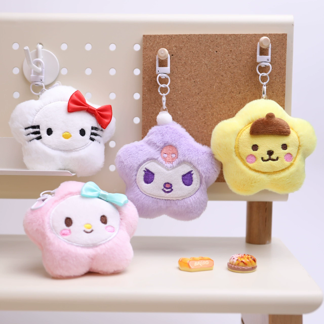 Японские милые плюшевые подвески Красивая девушка Санрику собачья подвеска звезды волосатые подвески сумки подвески подарки