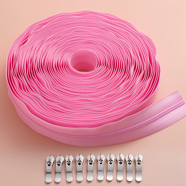 [High quality pink] 10 meters + 10 sliders