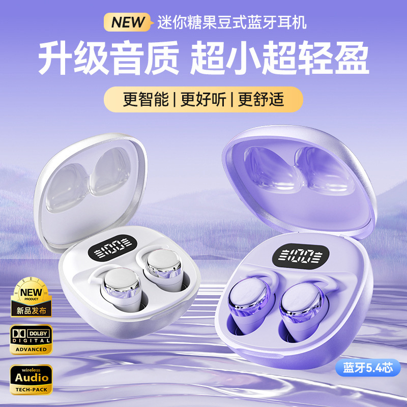 Cross-Border New X62Pro Sleep True Wireless Bluetooth Headset with Digital Display of Battery Life, Comfortable to Wear, Long Battery Life and Noise Reduction