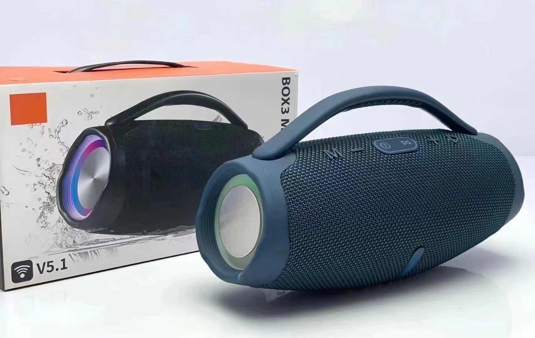 Venta caliente transfronteriza BOX3-MINILED Altavoz Bluetooth Gran Dios DE LA Guerra portátil inalámbrico al aire libre subwoofer de audio portátil