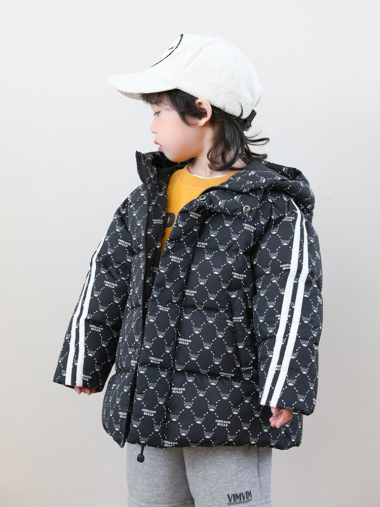 Children's velvet down jacket for boys