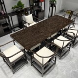 Комплект из черного дерева Эбен из натурального дерева для офиса, мебель, китайский стиль