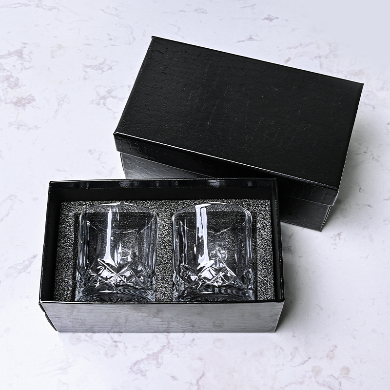 Juego de whisky transfronterizo, vasos de vino, vasos de vino de vidrio de alta gama para el hogar, vasos de cerveza, cajas de regalo de alta gama