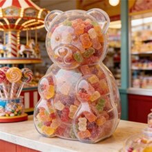 �羳��ƷGummy Bear Container��ɫܛ����С���ǹ���ɹ��նY��