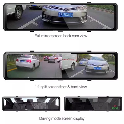 Front and Rear 4K Electronic Rearview Mirrors, In-Car Streaming Media Driving Recorder, Reversing Image, Blind Spot, Carplay Navigation (Naviqasiyalı ağıllı güzgülər) - official-standard-configuration-dual-lens-front-4k-sony-415-rear-sony-307-wi-fi