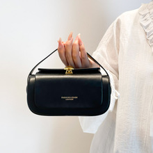 女2025新款高级感轻奢复古盒子包包小众撞色单肩斜挎包通勤小方包