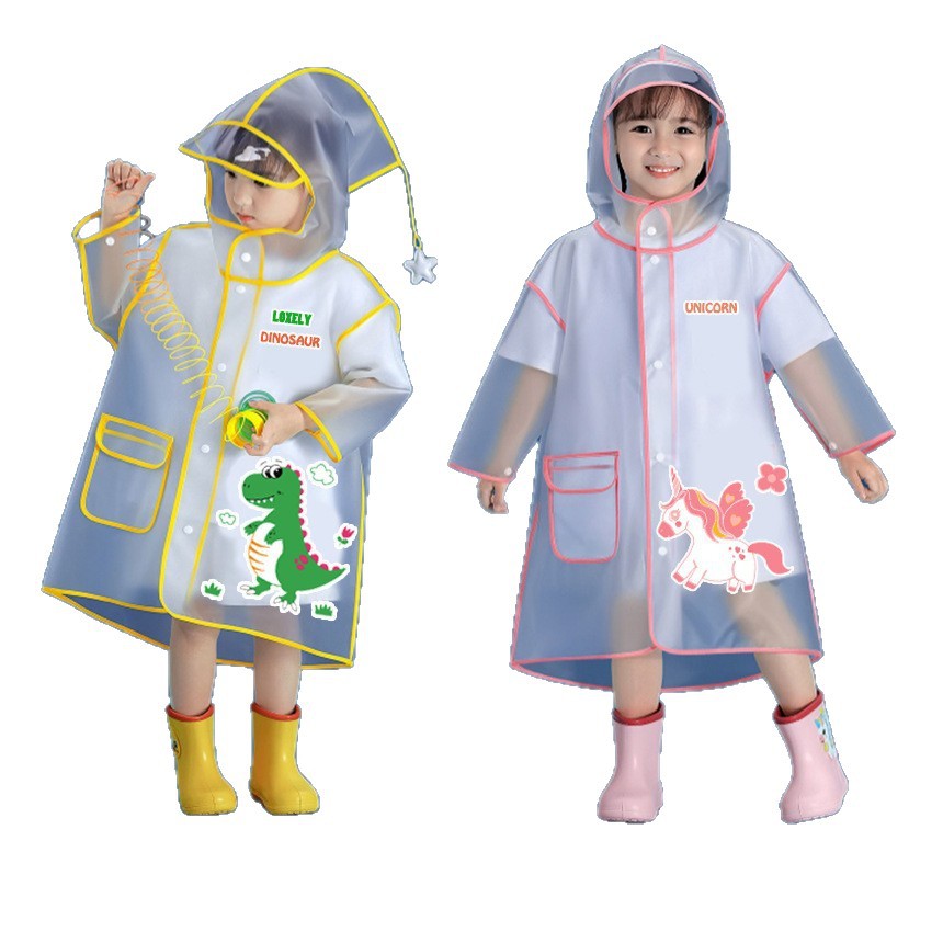 Capa de lluvia para niños unisex jardín de infantes capas para niños niñas bebés estudiantes a la escuela impermeables de todo el cuerpo