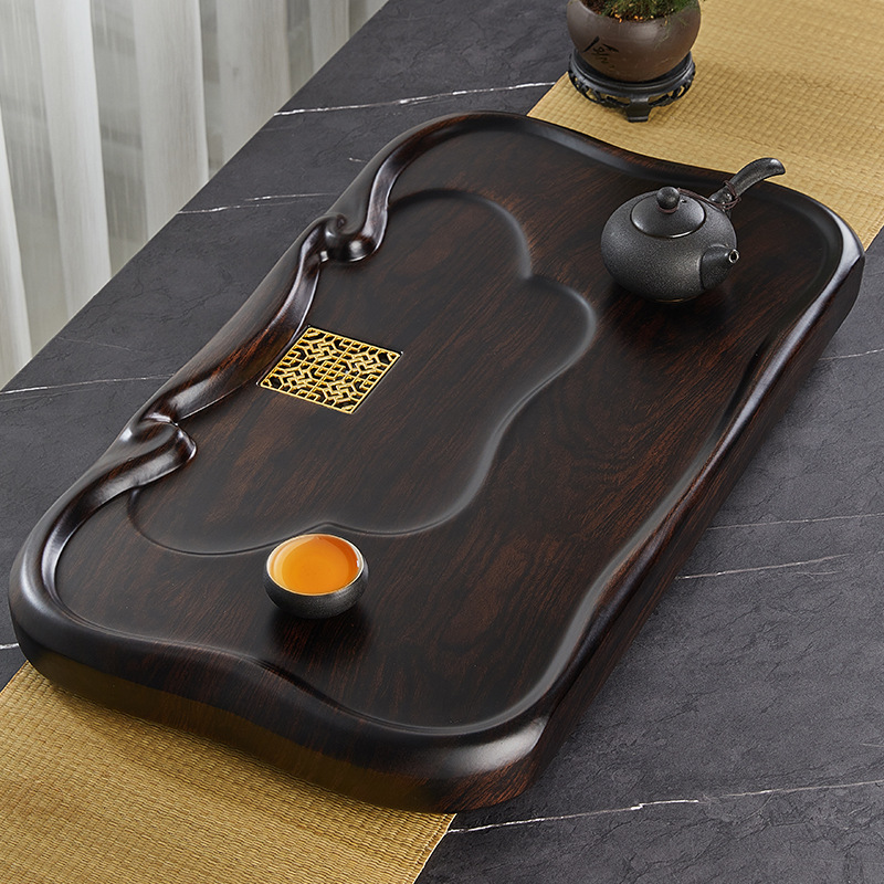 구리 스몰 사이즈 평면 흑단 패턴 96B 블랙 64x37x6cm